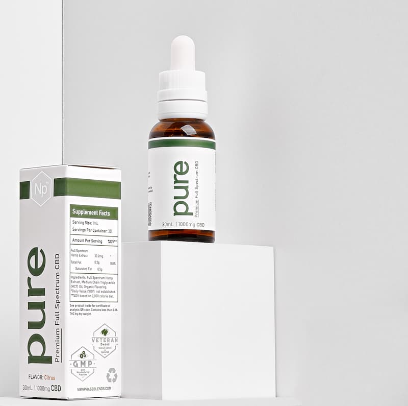 Pure Cbd Oil On Stand