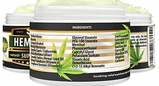 Cbd Balm On Amazon Example Label