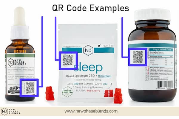 Qr Code Examples On Cbd Oils