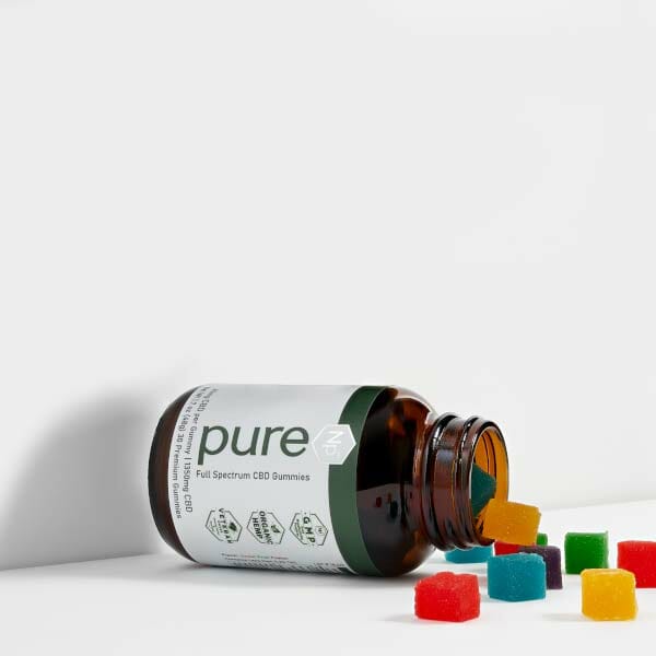CBD Capsules vs CBD Gummies: A Comprehensive Buyer's Guide 2 cbd gummies spilling out