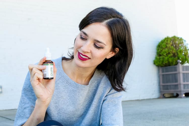 Lady Holding Cbd