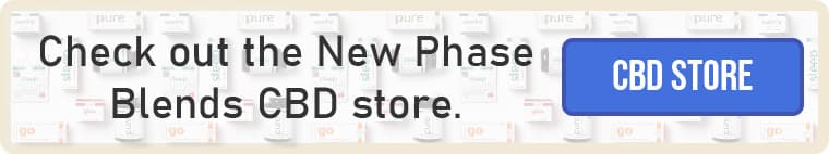 new phase blends CBD products banner
