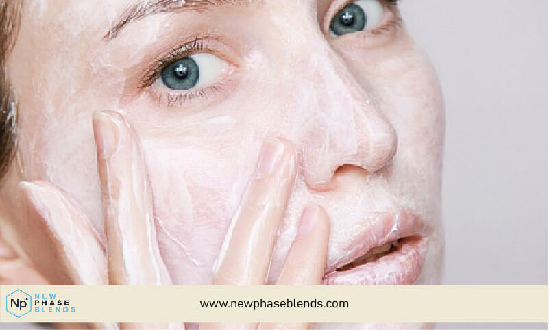 Cbd Skincare Cream On Face