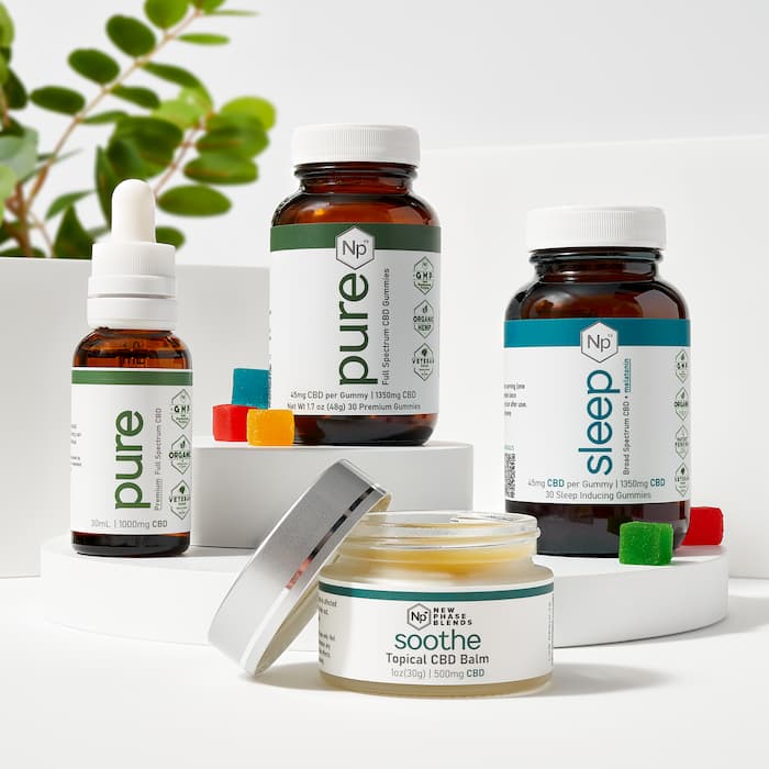 How is CBD Oil Made? 8 CBD products on display